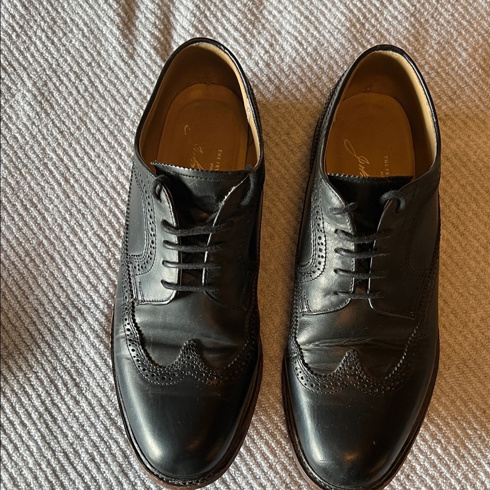 FRYE AND CO. Men’s Black Leather Wingtips 10.5